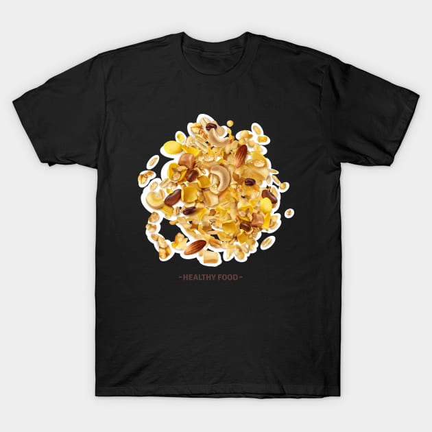 Healthy Food T-Shirt by Mako Design 